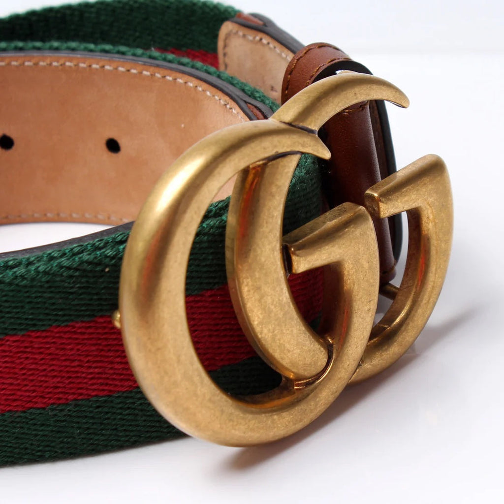GUCCI GG MARMONT WEB BELT