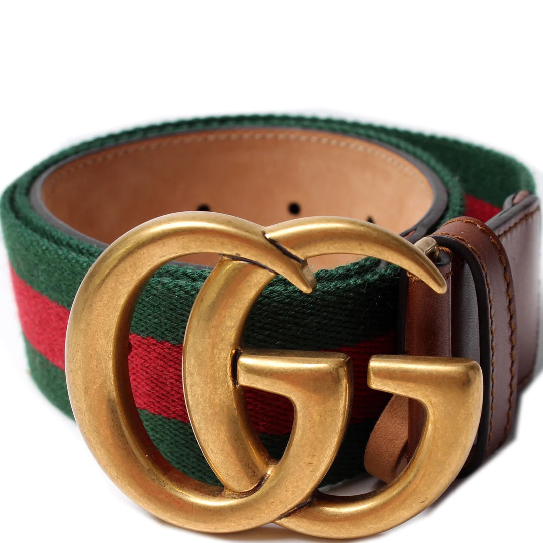 GUCCI GG MARMONT WEB BELT