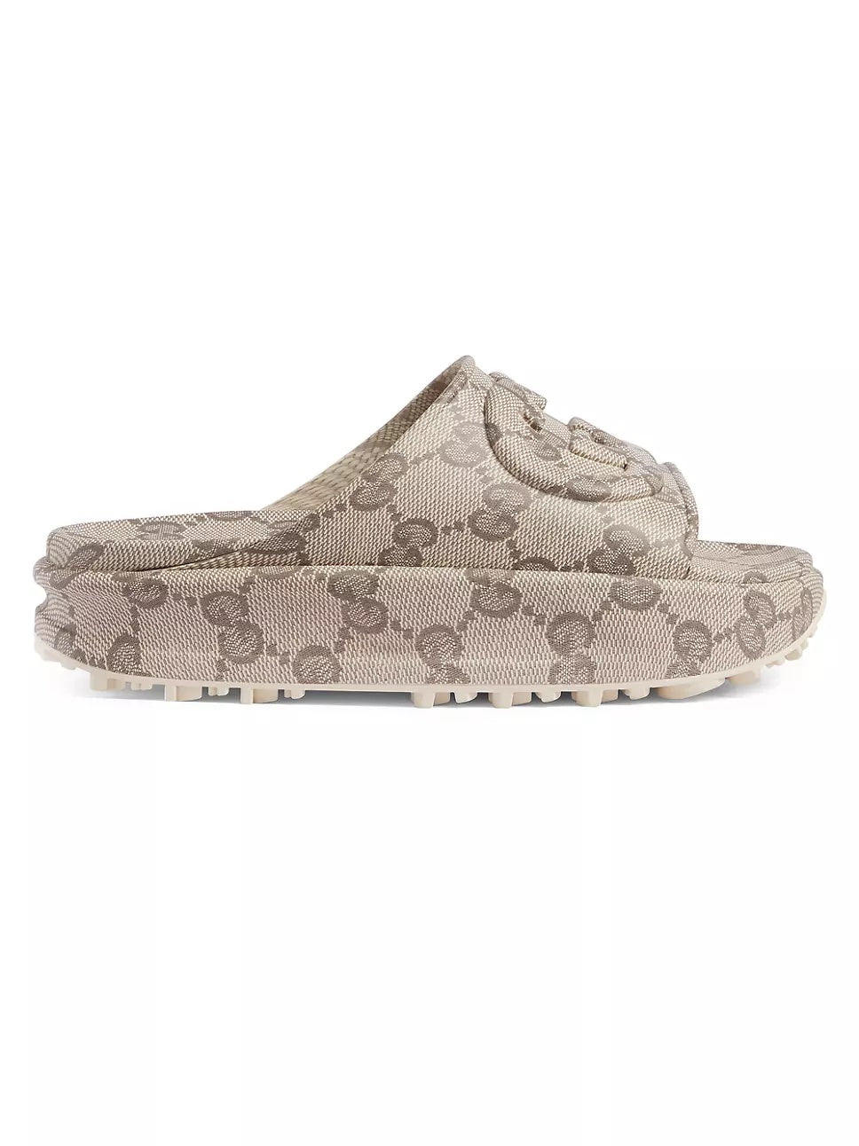 GUCCI GG MONOGRAM MIAMI PLATFORM SLIDES