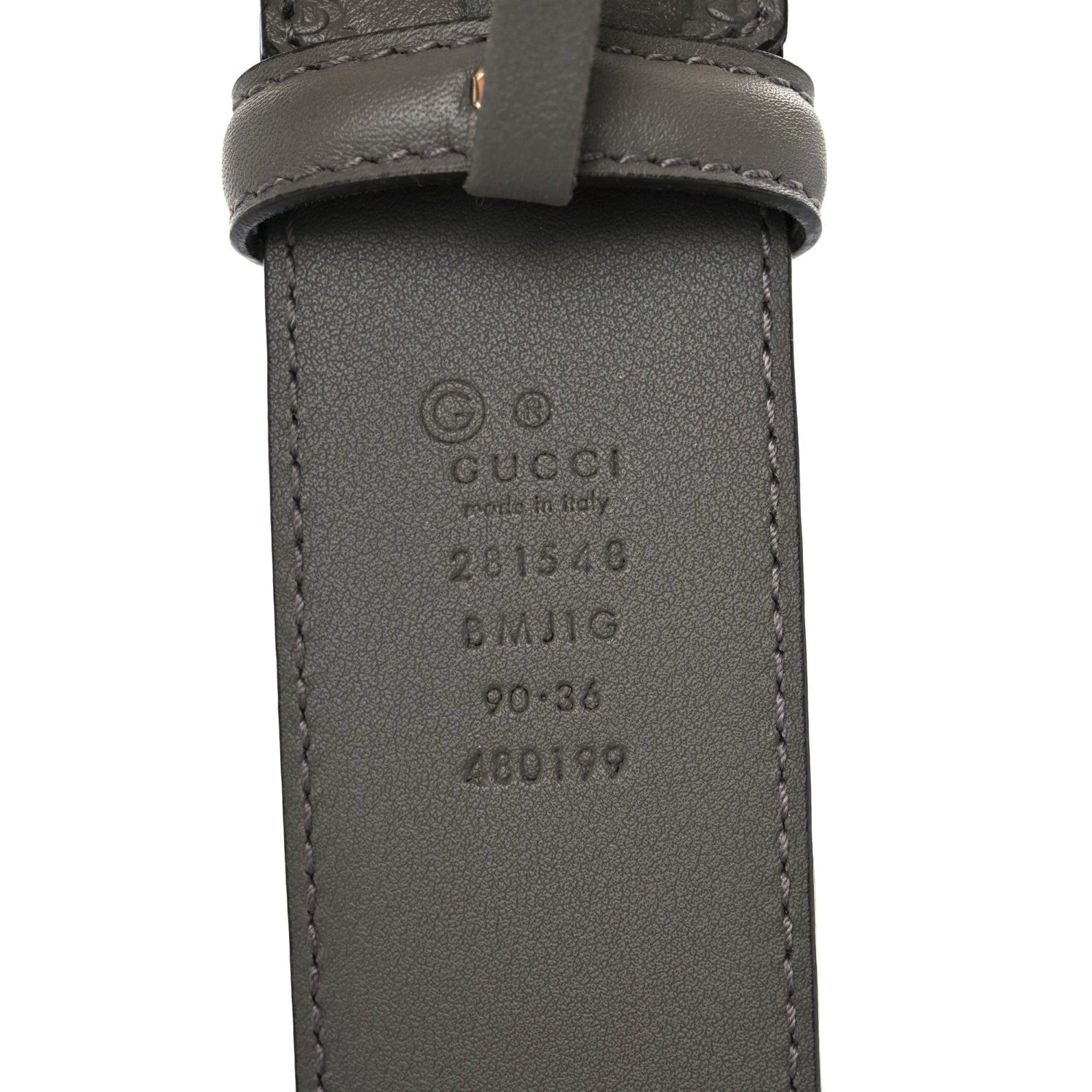 GUCCI GG MICROGUCCISSIMA LEATHER BELT