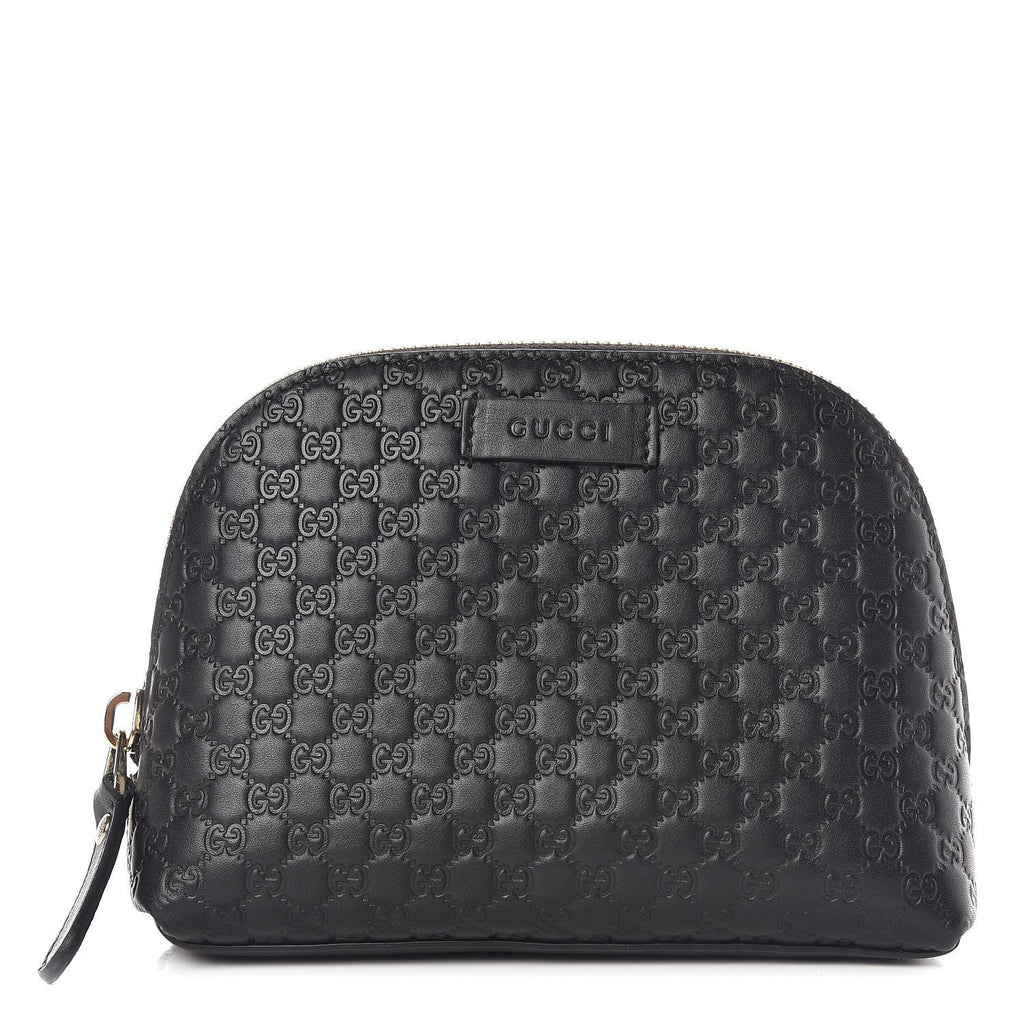 GUCCI GG MICROGUCCISSIMA LEATHER COSMETIC POUCH
