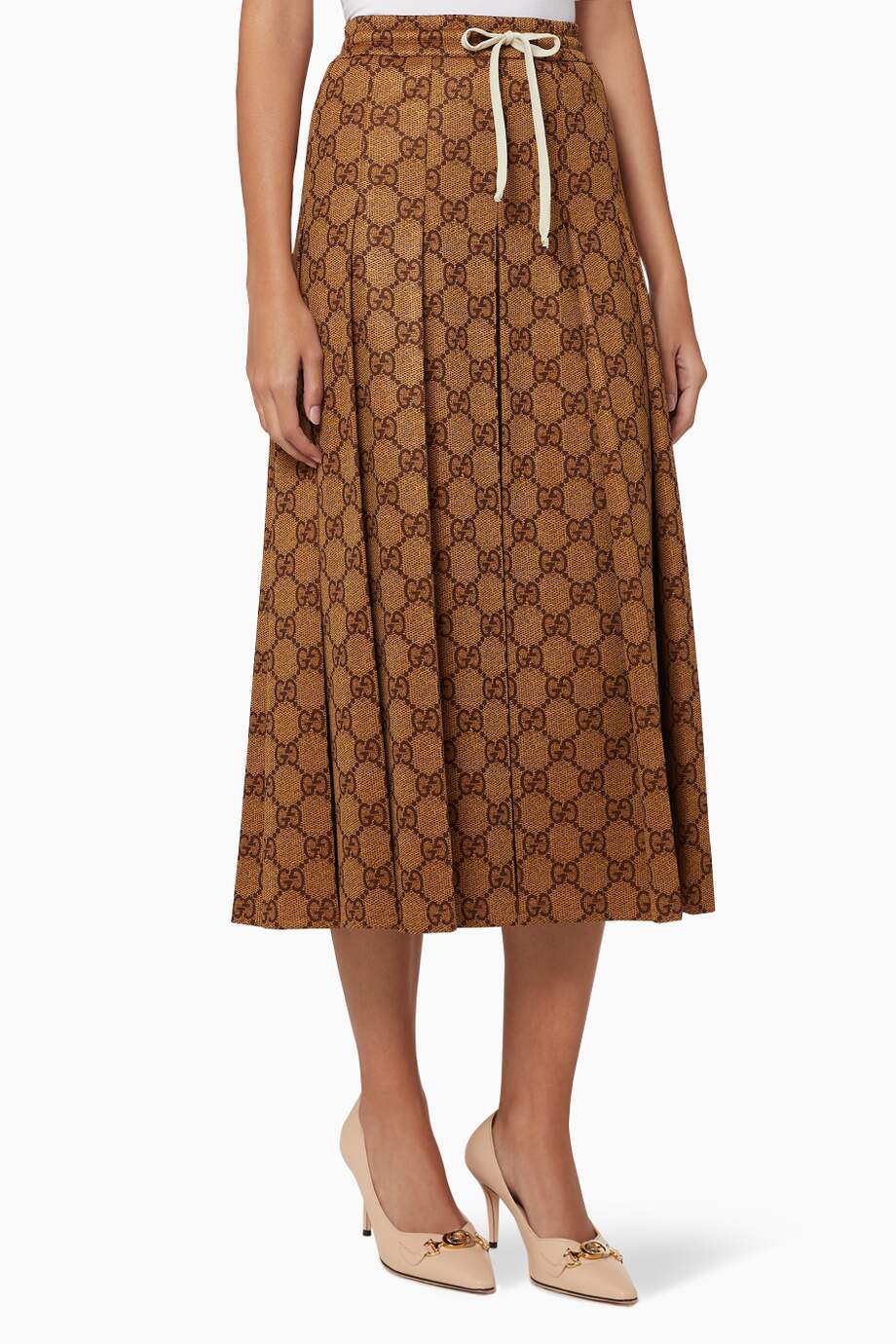 GUCCI GG TECHNICAL JERSEY SKIRT