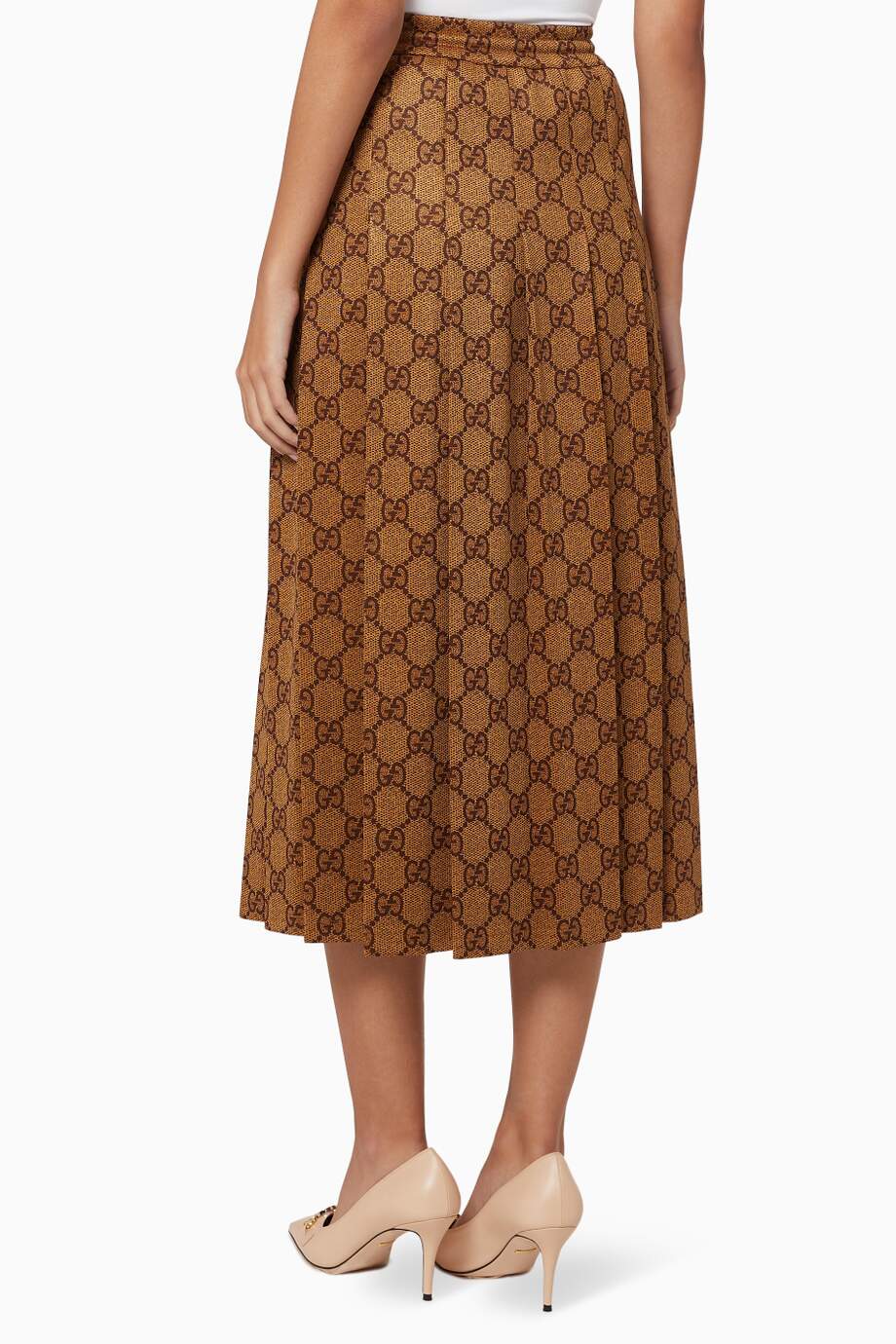 GUCCI GG TECHNICAL JERSEY SKIRT