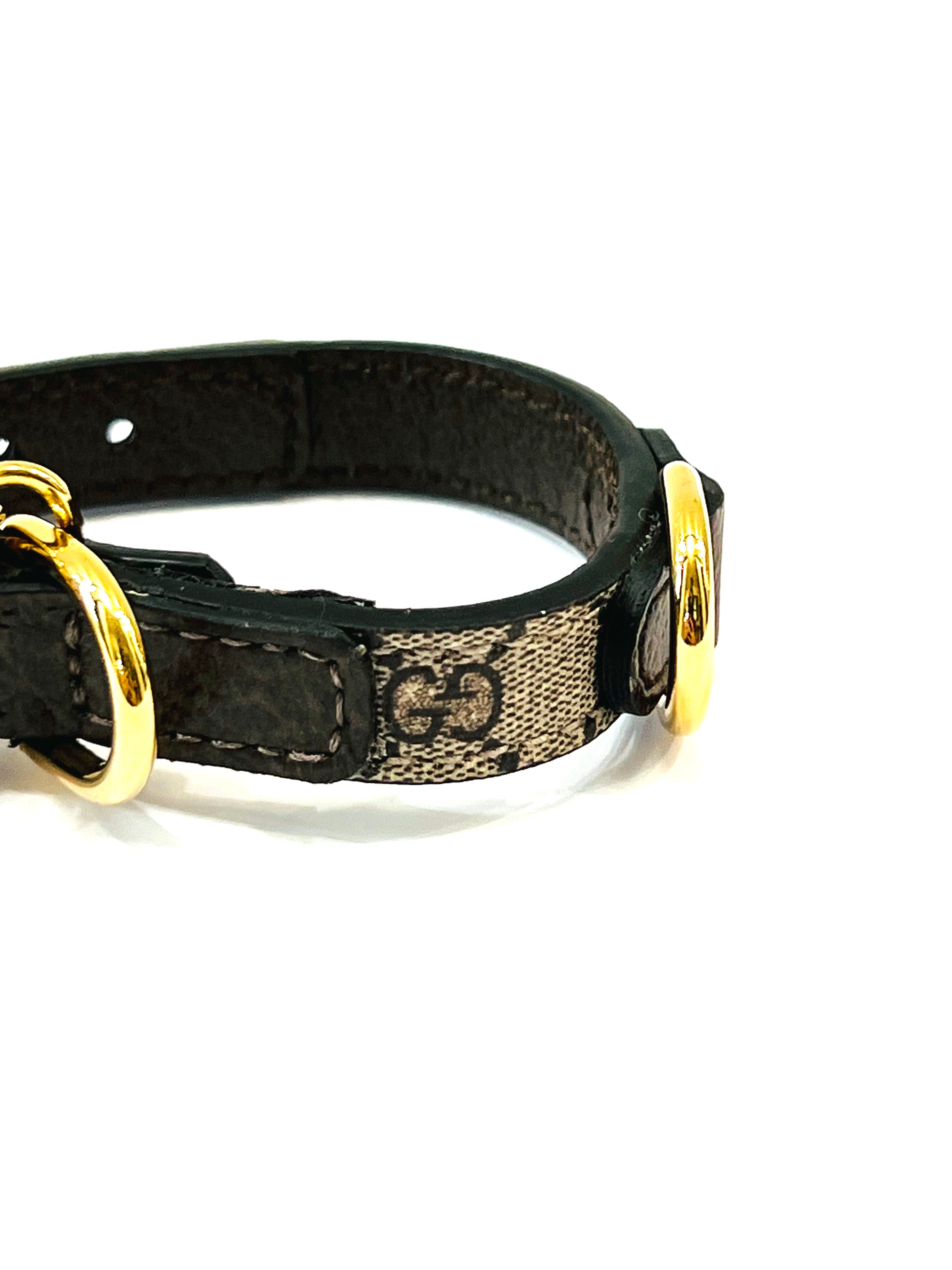 GUCCI GG MONOGRAM DOG COLLAR
