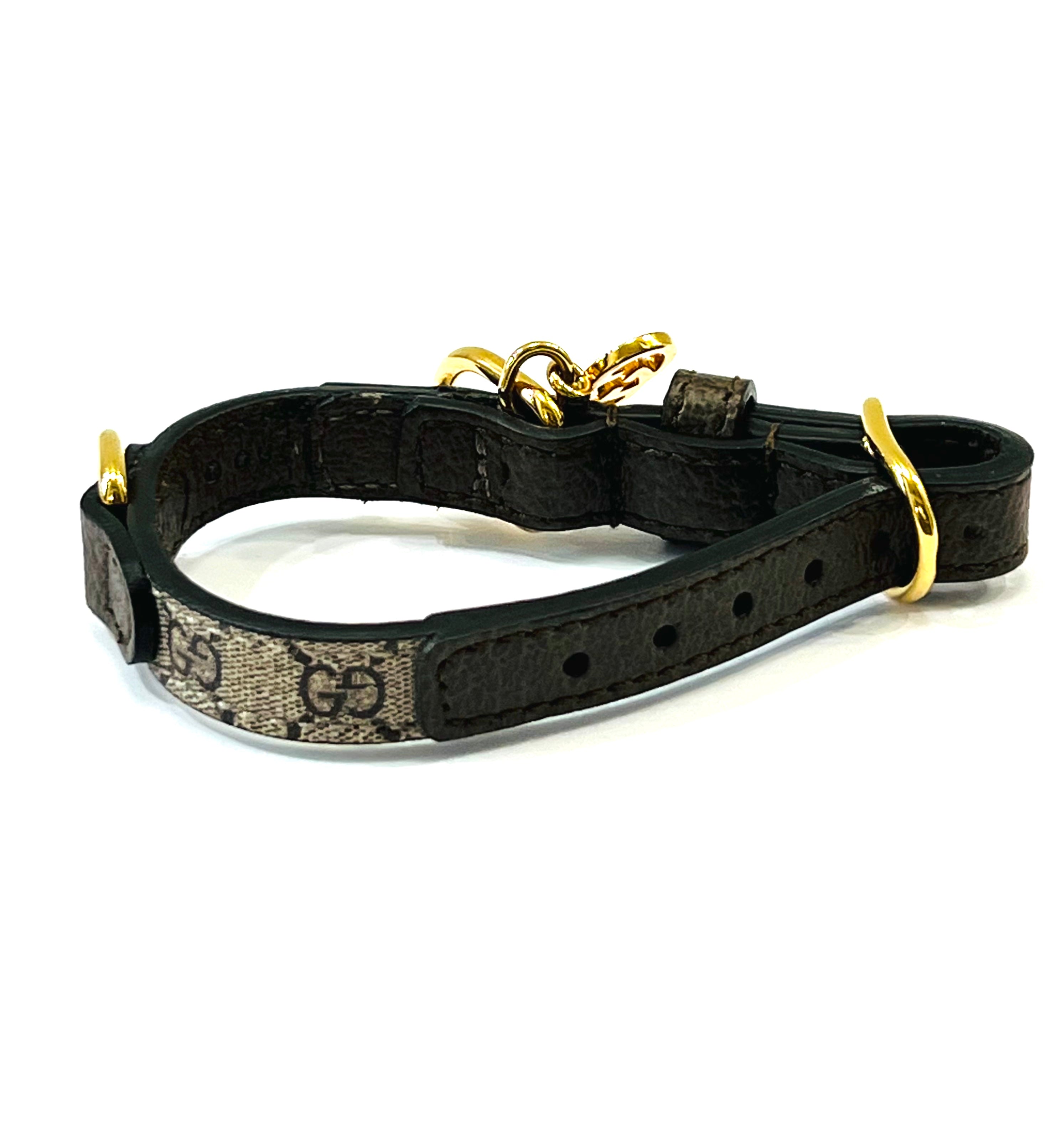 GUCCI GG MONOGRAM DOG COLLAR
