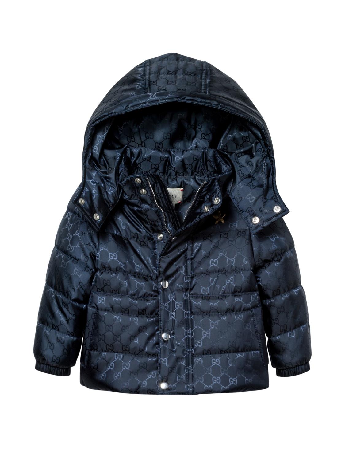 GUCCI GG MONOGRAM KIDS HOODED DOWN COAT