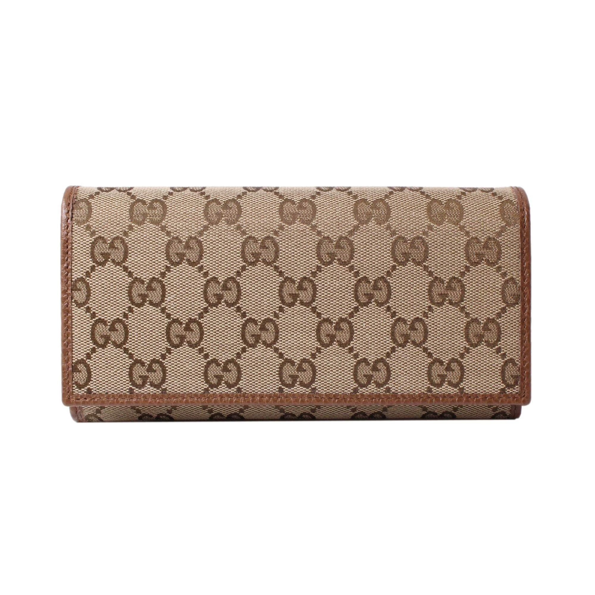 GUCCI GG MONOGRAM LONG WALLET