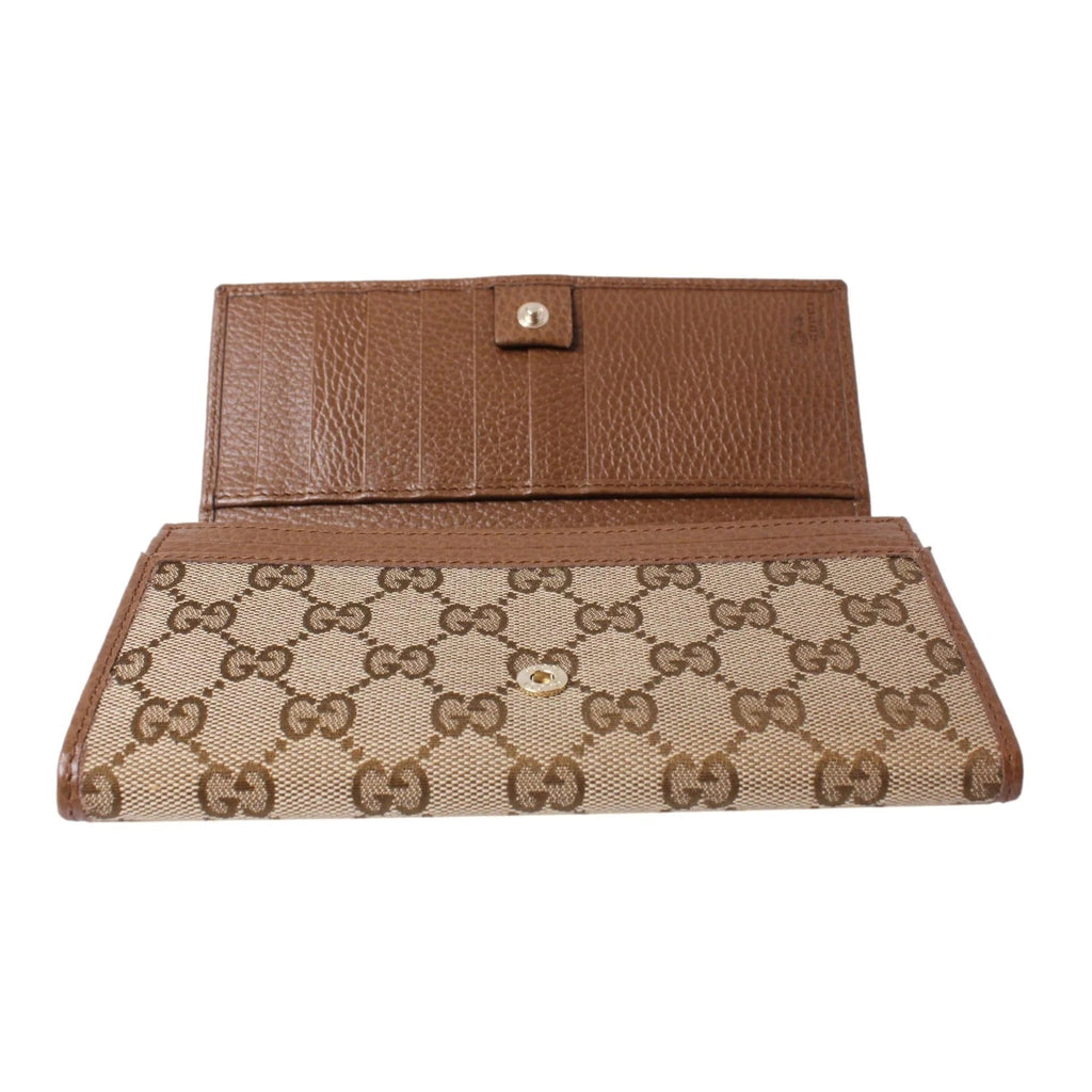 GUCCI GG MONOGRAM LONG WALLET