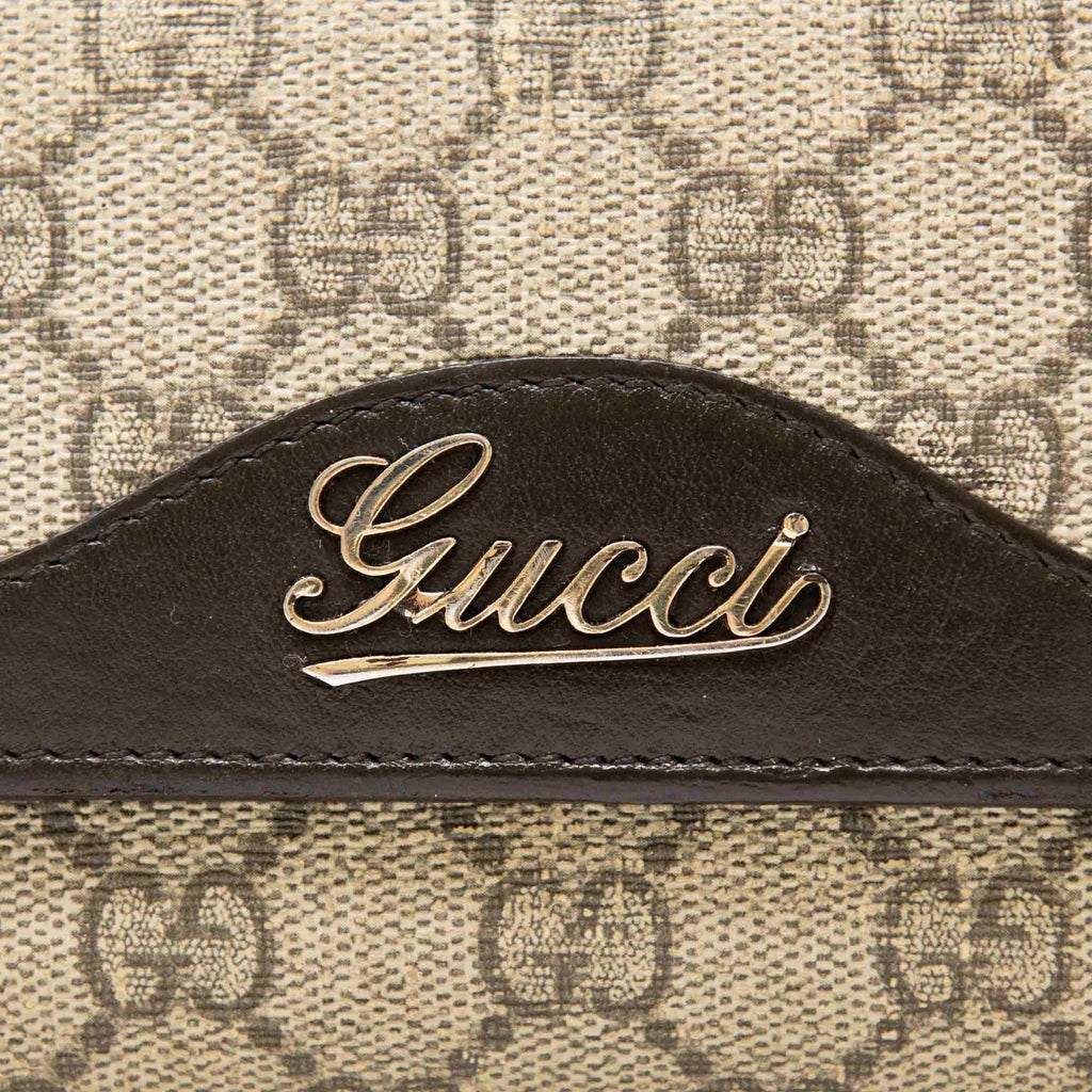 GUCCI GG SCRIPT LOGO CONTINENTAL WALLET