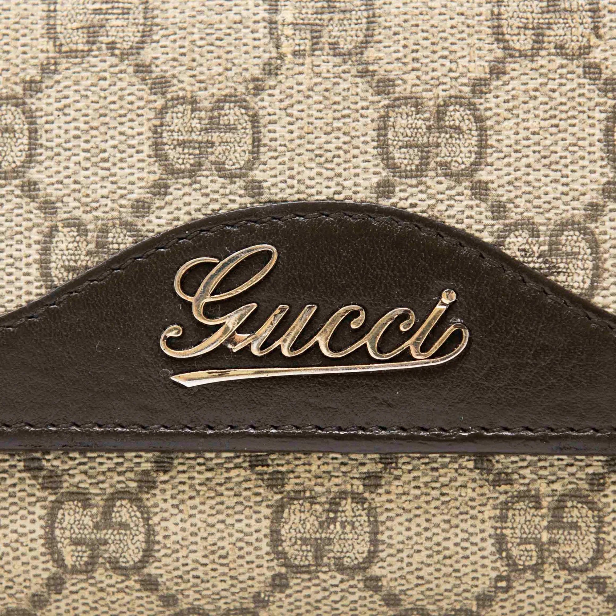 GUCCI GG SCRIPT LOGO CONTINENTAL WALLET