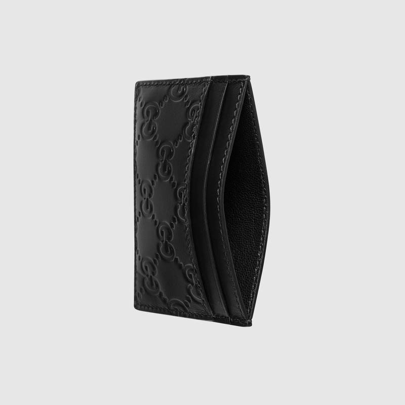 GUCCI GG SIGNATURE CARD CASE