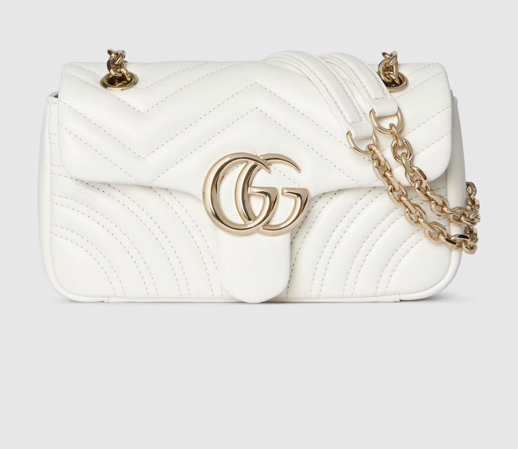 GUCCI GG MARMONT SMALL CALFSKIN SHOULDER BAG