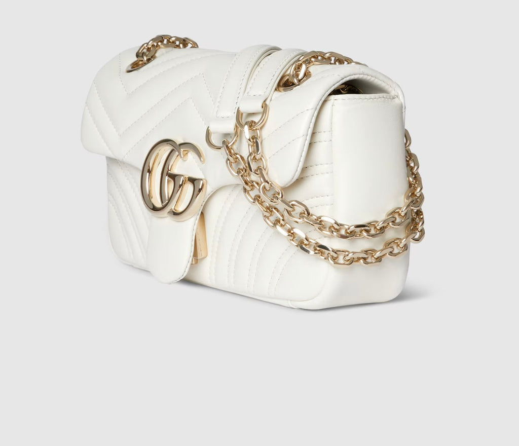 GUCCI GG MARMONT SMALL CALFSKIN SHOULDER BAG