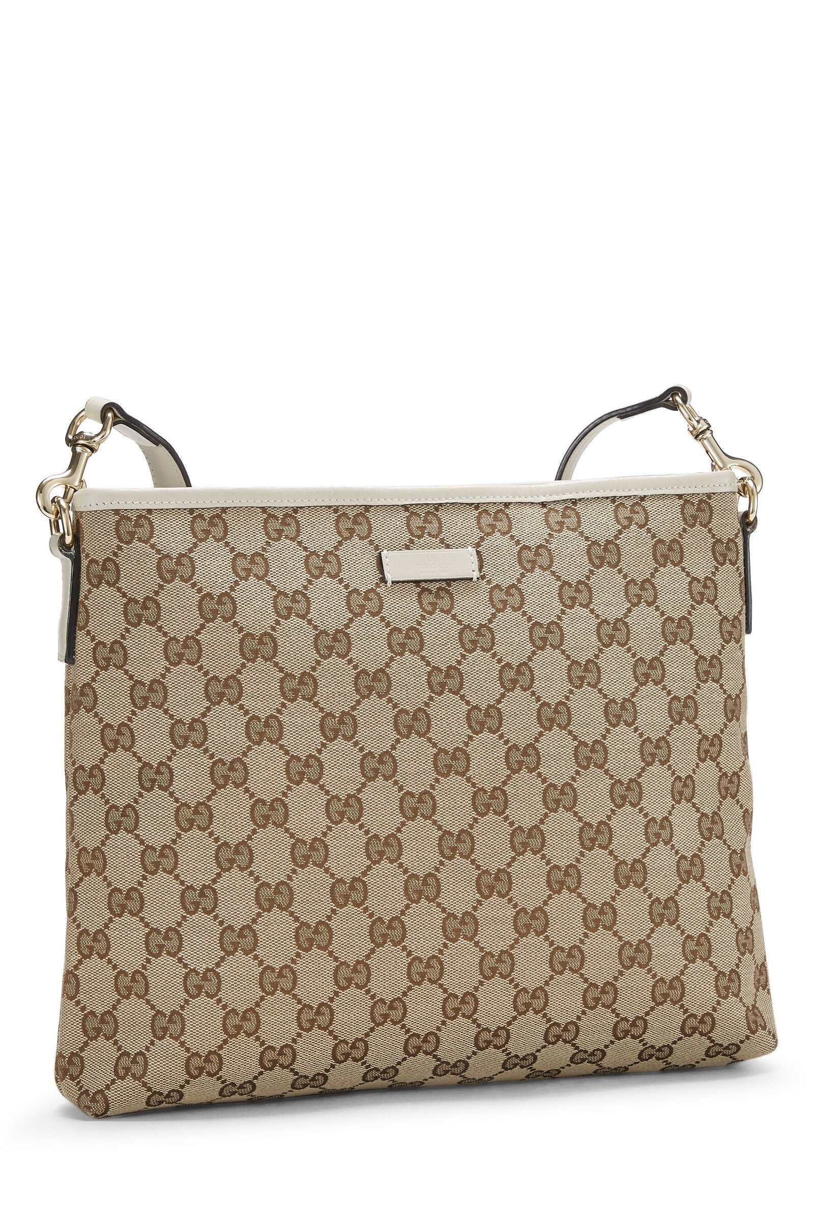 GUCCI GG SUPREME CLASSIC FLAT MESSENGER BAG