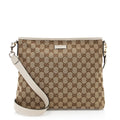 GUCCI GG SUPREME CLASSIC FLAT MESSENGER BAG