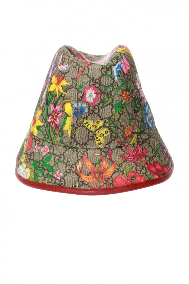GUCCI GG SUPREME FLORA BUCKET HAT