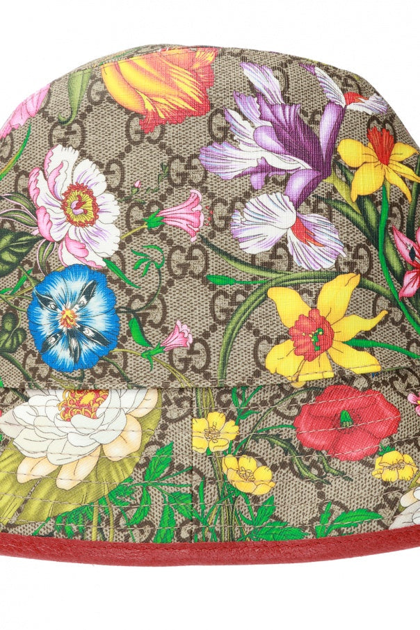 GUCCI GG SUPREME FLORA BUCKET HAT