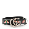 GUCCI GG SUPREME MONOGRAM BEES APPIA CALFSKIN BELT
