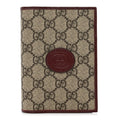 GUCCI GG SUPREME INTERLOCKING G PASSPORT COVER