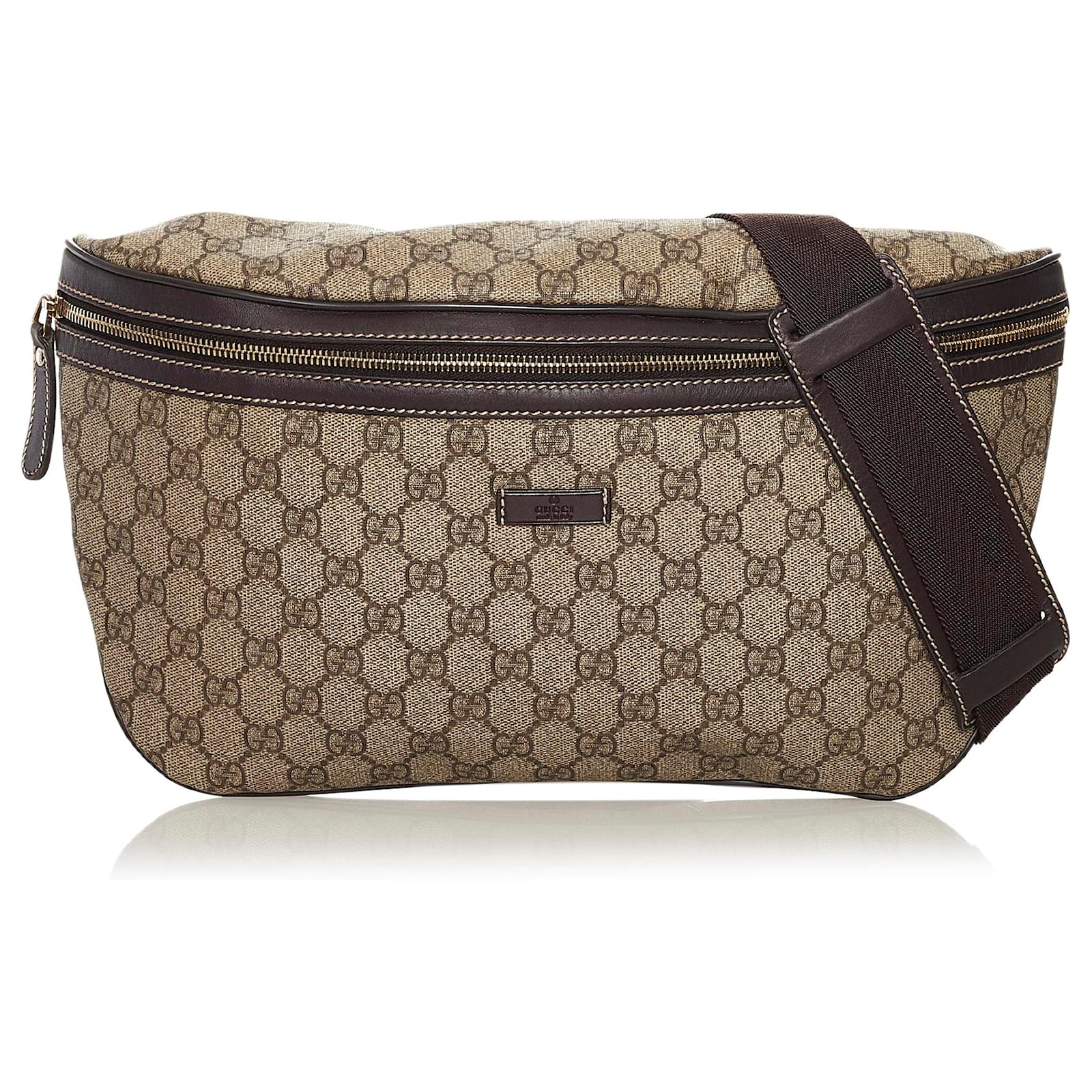 GUCCI GG SUPREME MONOGRAM LARGE BELT BAG