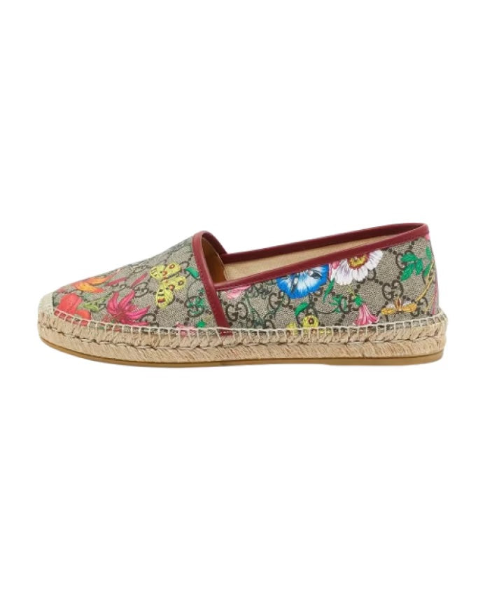 GUCCI GG SUPREME MONOGRAM BLOOMS ESPADRILLS