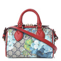 GUCCI GG SUPREME MONOGRAM BLOOMS MINI BOSTON BAG