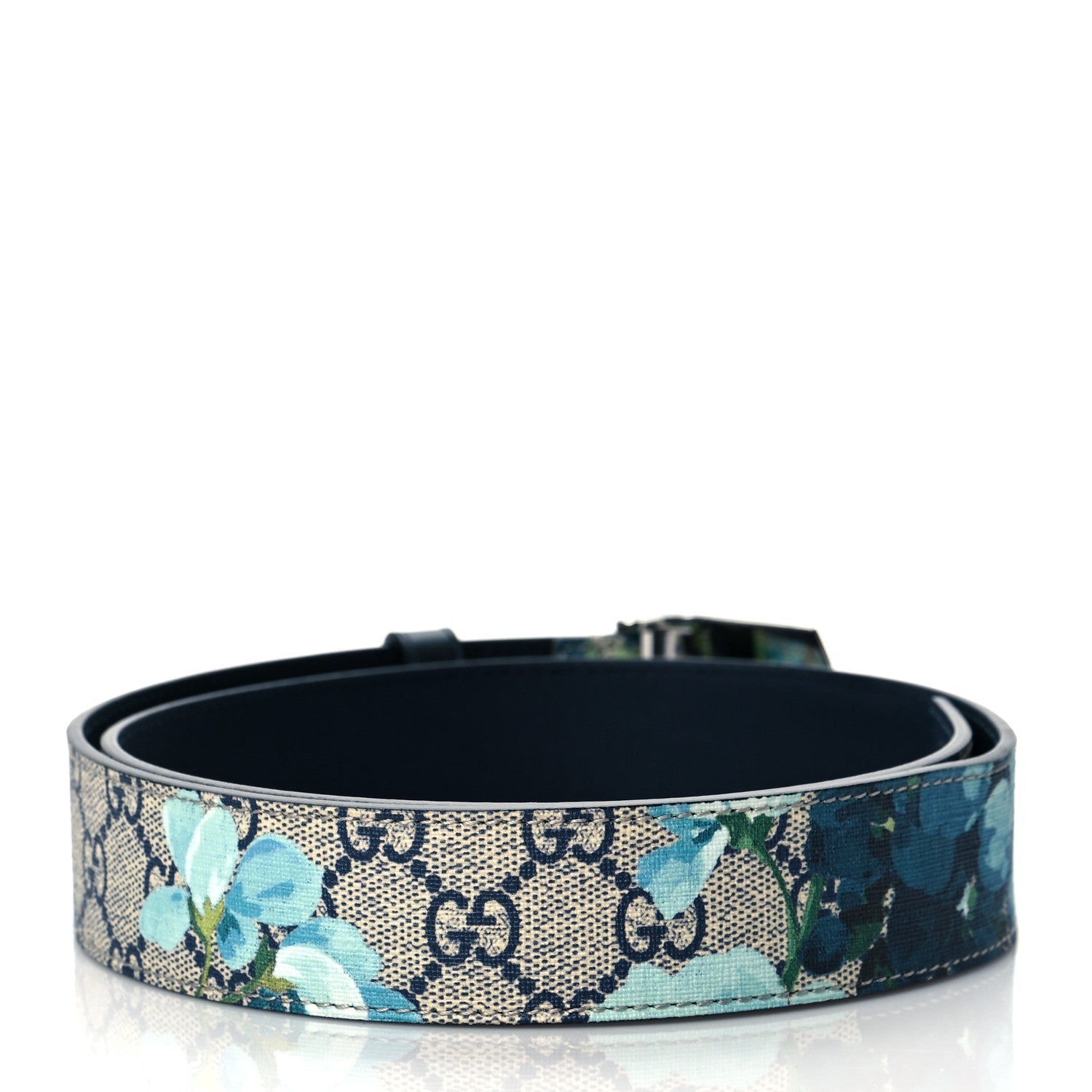 GUCCI GG SUPREME MONOGRAM BLOOMS UNISEX BELT