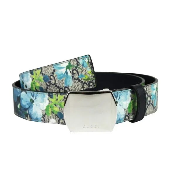 GUCCI GG SUPREME MONOGRAM BLOOMS UNISEX BELT