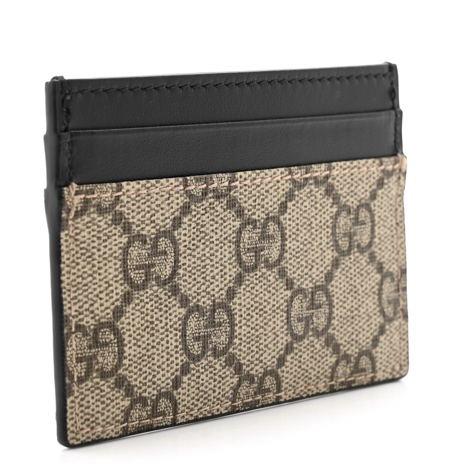 GUCCI GG SUPREME MONOGRAM CALFSKIN CARD CASE