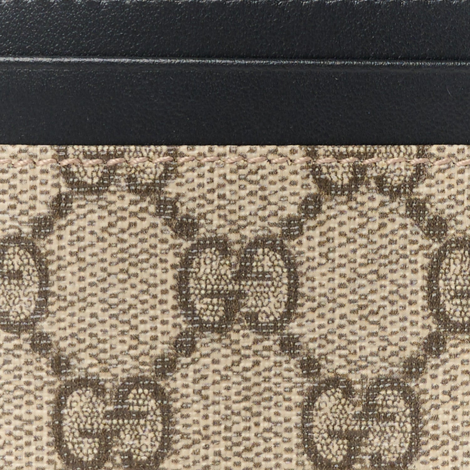 GUCCI GG SUPREME MONOGRAM CALFSKIN CARD CASE