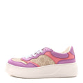 GUCCI GG SUPREME MONOGRAM PERFORATED PLATFORM SNEAKERS