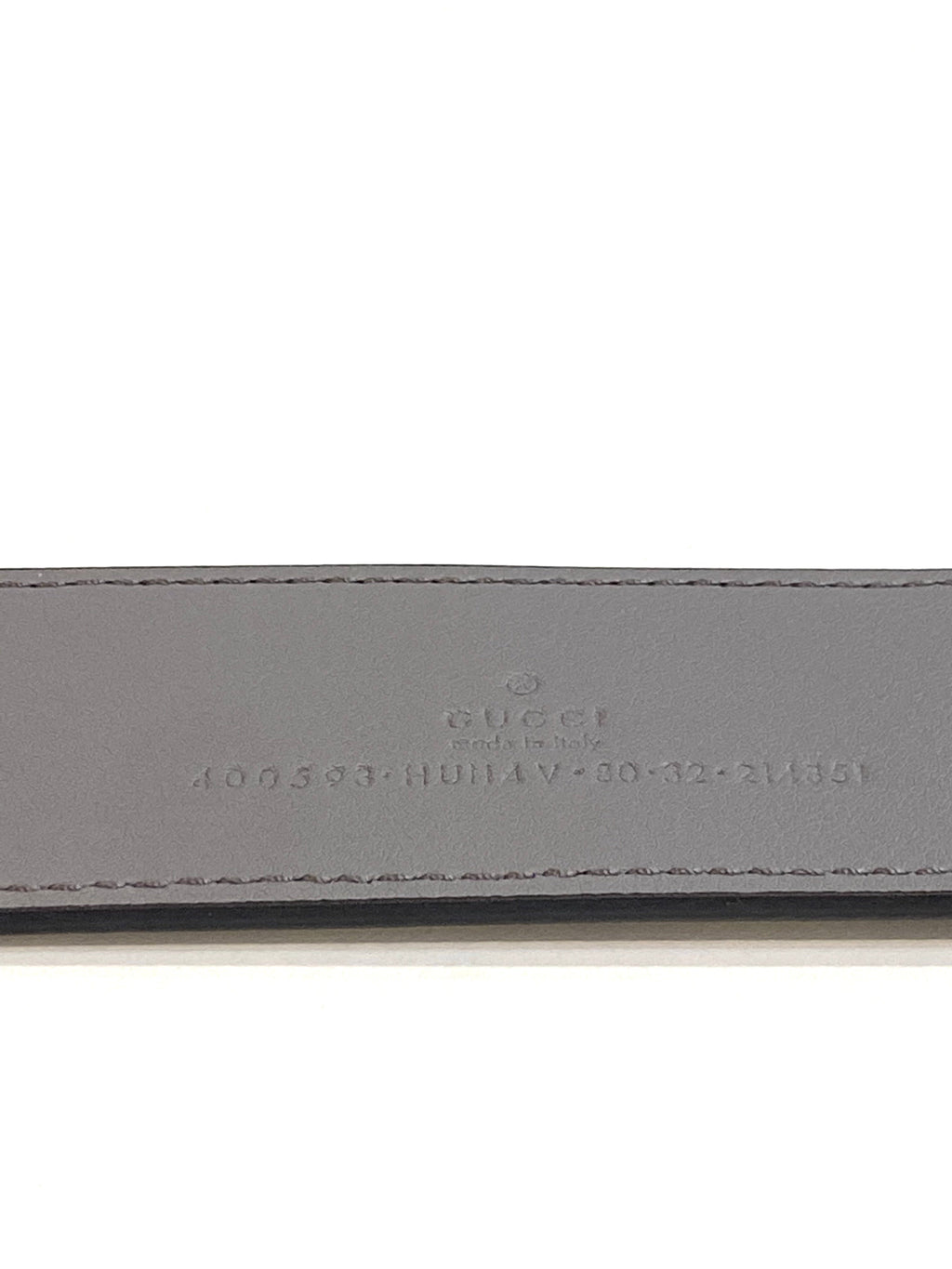 GUCCI GG SUPREME MONOGRAM PLUTONE CALFSKIN ENAMEL GG BELT