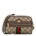 GUCCI GG SUPREME MONOGRAM WEB MINI OPHIDIA CROSSBODY