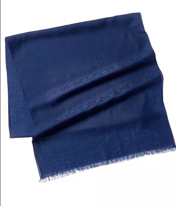 GUCCI GG SUPREME WOOL SILK SCRAF