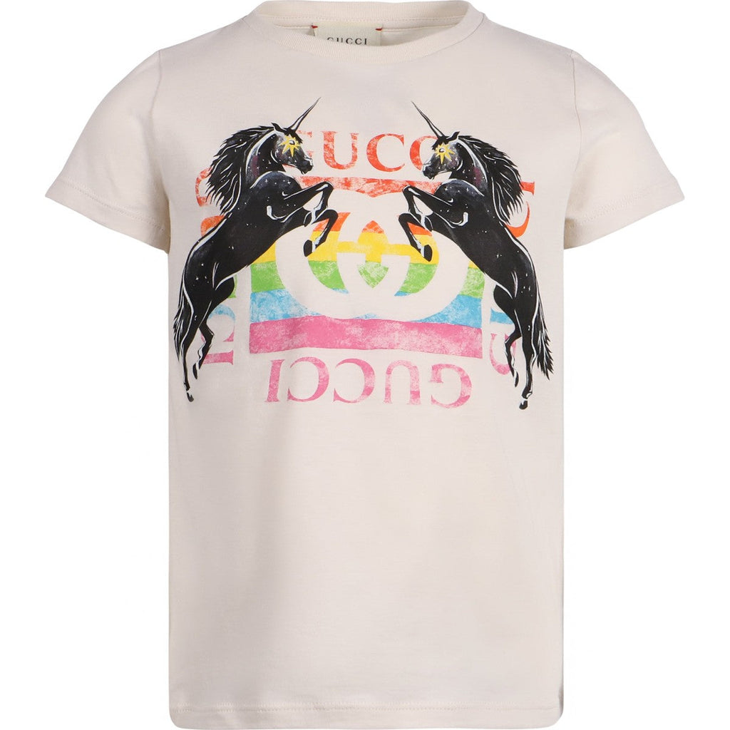 GUCCI KIDS GG UNICORN GIRLS T-SHIRT