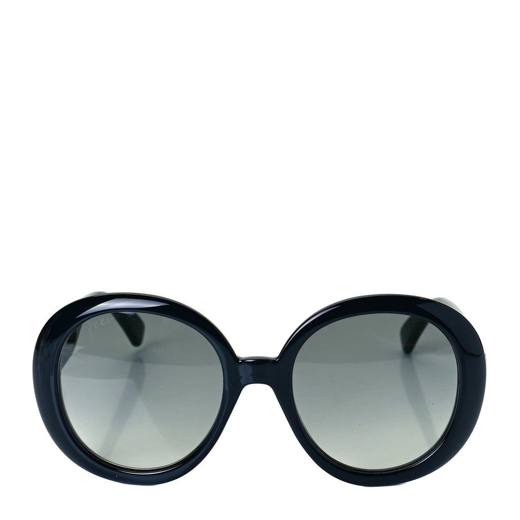 GUCCI GG WEB OVERSIZED ROUND FRAME SUNGLASSES