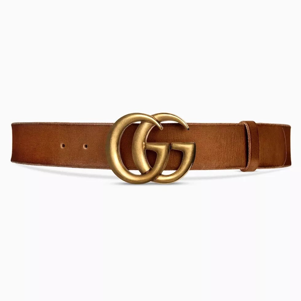 GUCCI GG MARMONT CALFSKIN LEATHER BELT