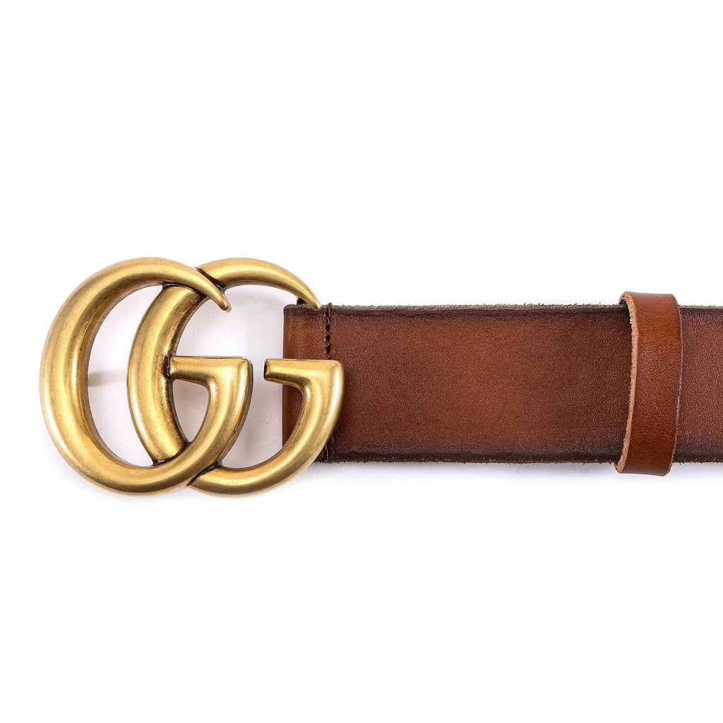 GUCCI GG MARMONT CALFSKIN LEATHER BELT