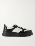 GUCCI GG EMBOSSED LOW-TOP LEATHER SNEAKERS