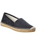GUCCI GG MONOGRAM CANVAS & LEATHER ESPADRILLE