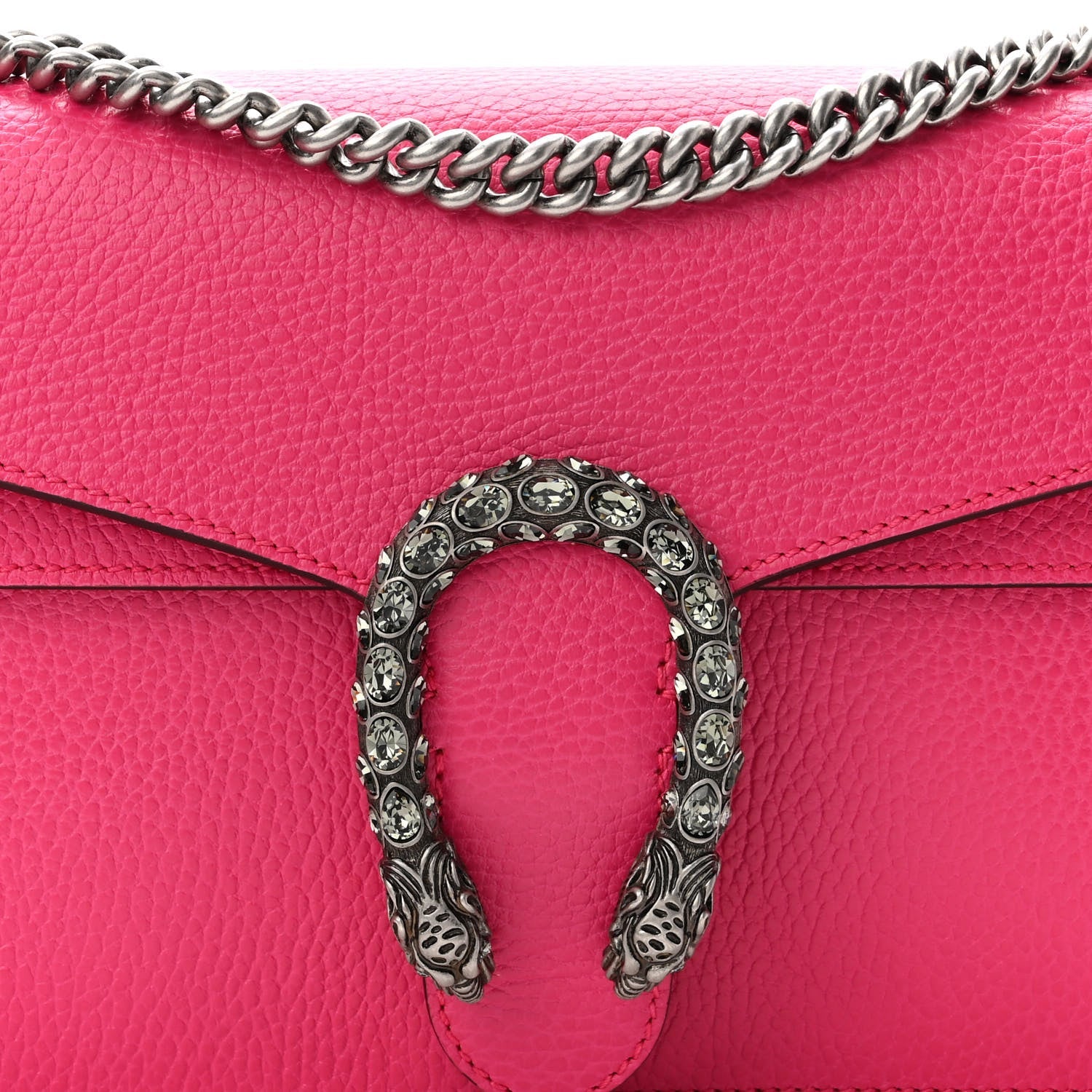 GUCCI GRAINED CALFSKIN LEATHER MINI DIONYSUS BAG