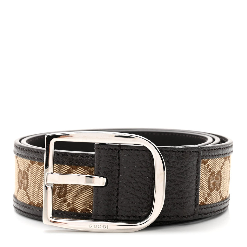 GUCCI GG SUPREME GUCCISSIMA CALFSKIN 40MM PALLADIUM BUCKLE BELT