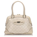 GUCCI GUCCISSIMA HORSEBIT LOGO PLAQUE CALFSKIN SHOULDER BAG