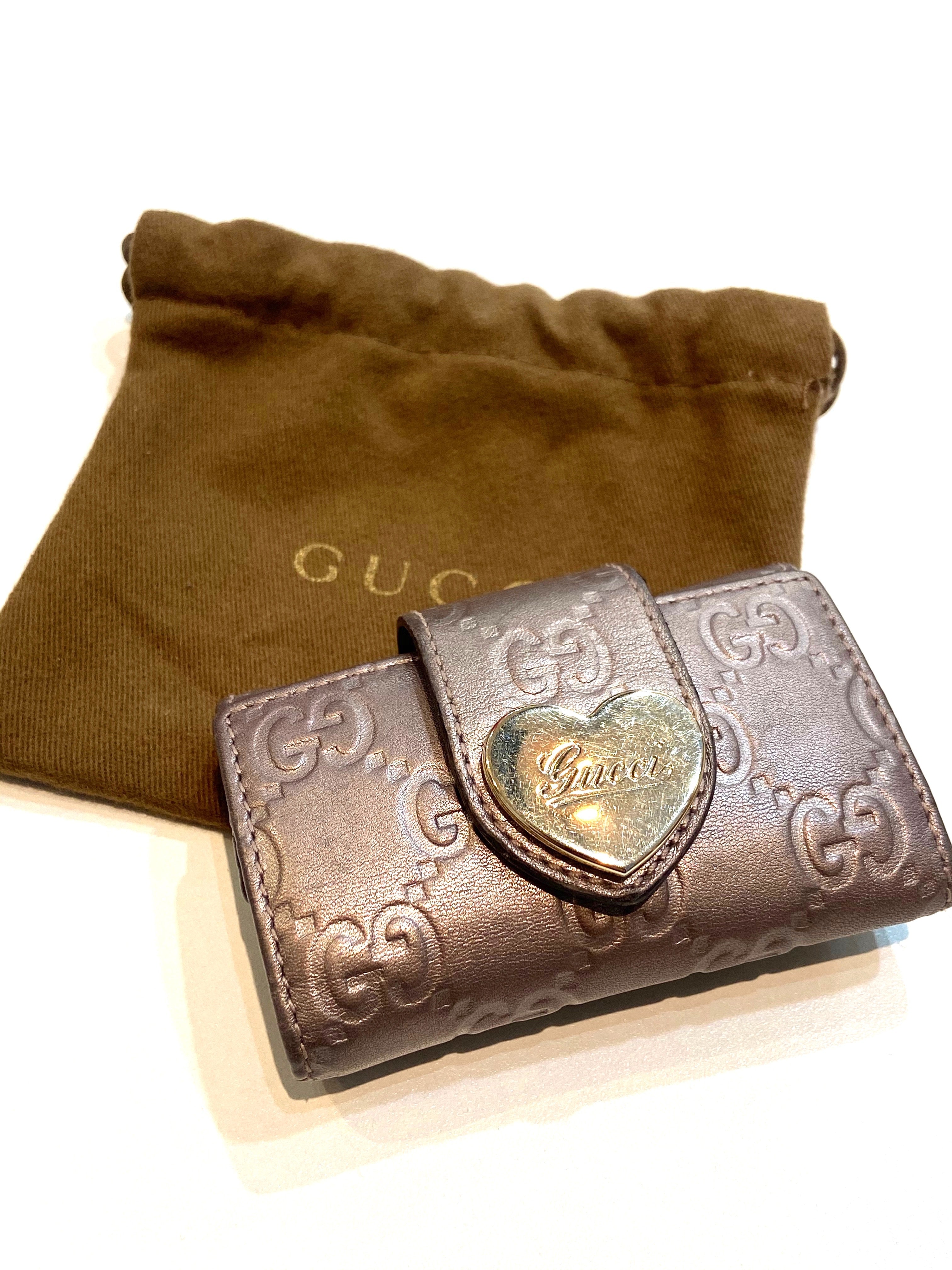 GUCCI GUCCISSIMA LEATHER KEY HOLDER CASE