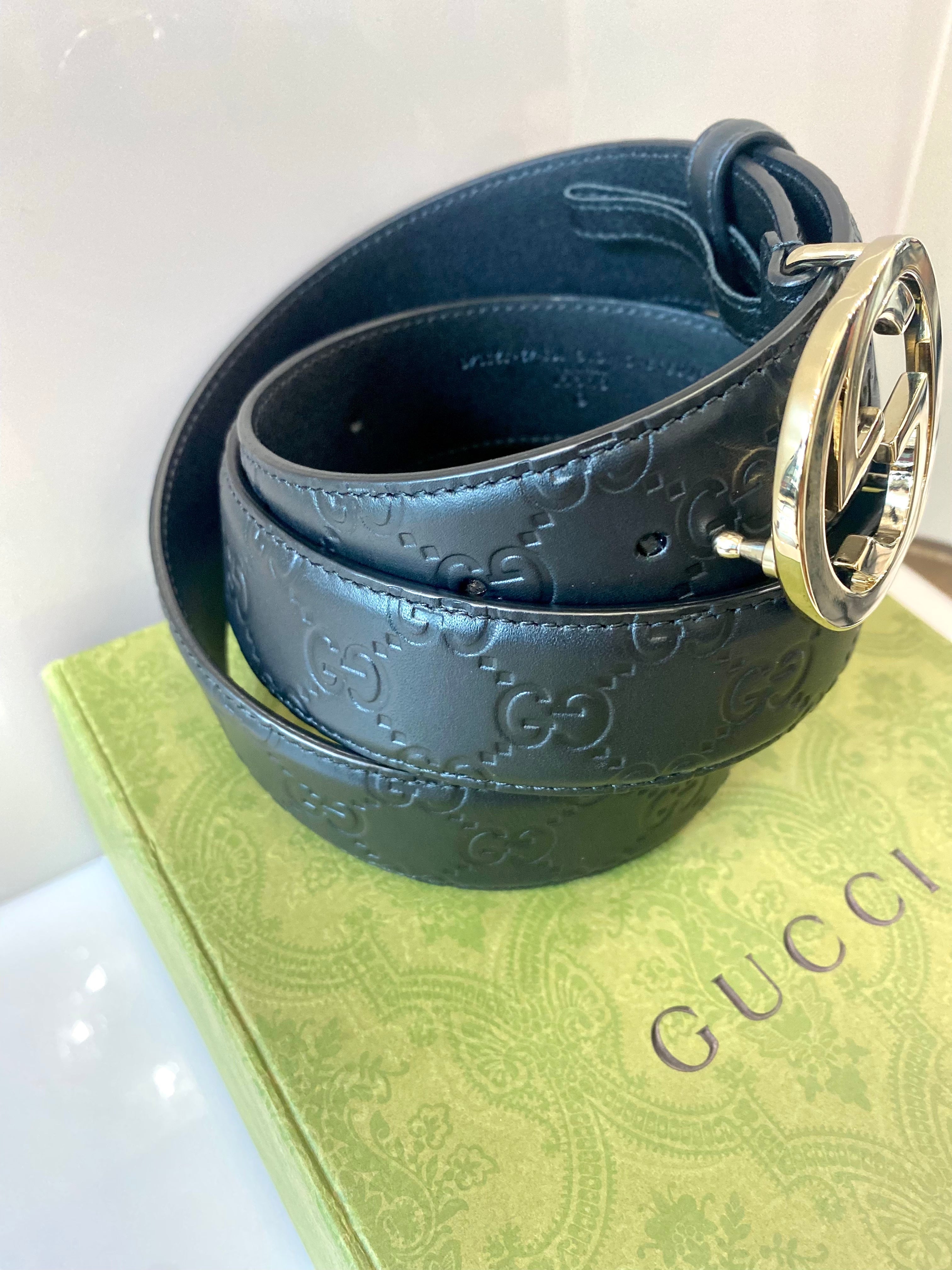 GUCCI GUCCISSIMA LEATHER SIGNATURE BELT