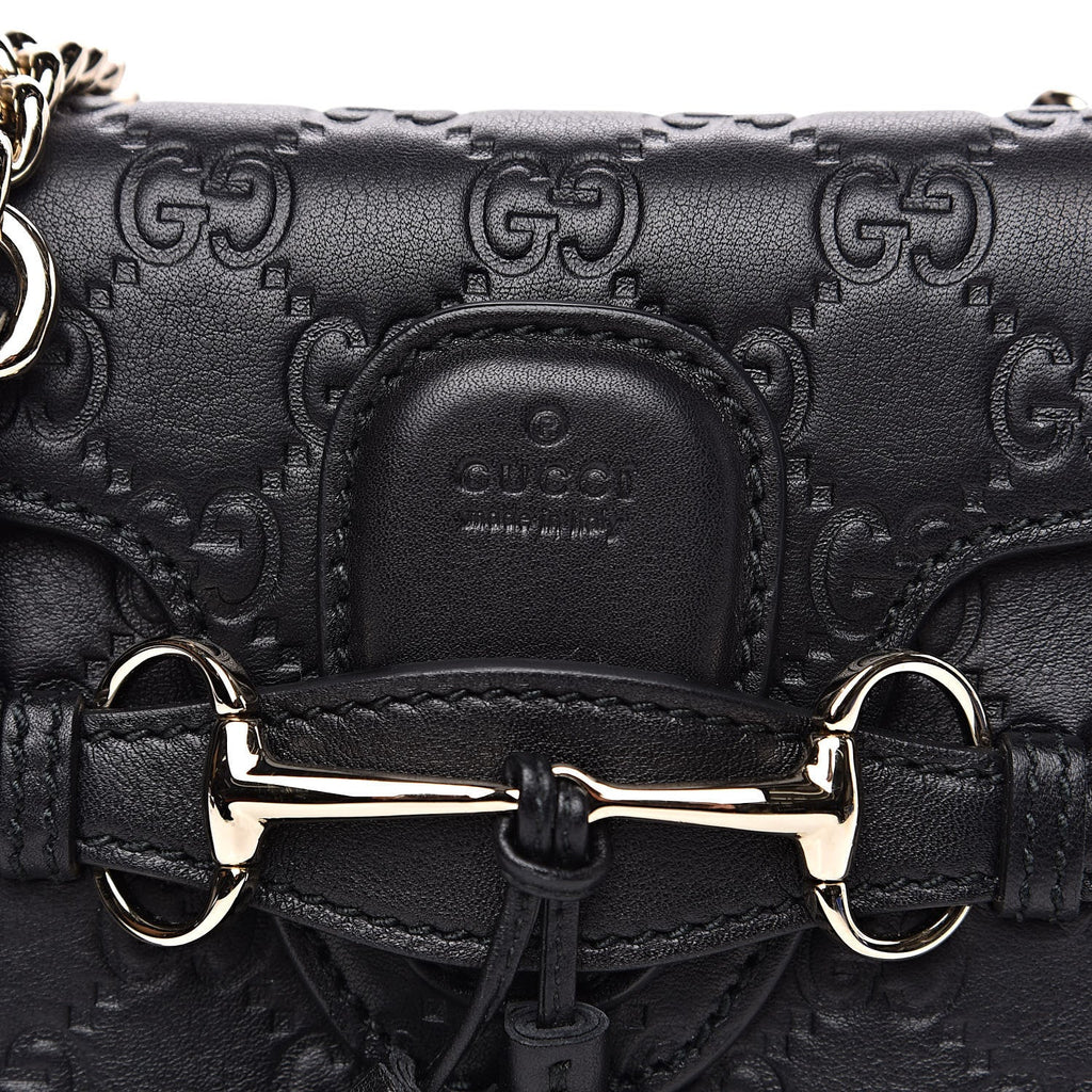 GUCCI GUCCISSIMA MINI EMILY CROSSBODY BAG