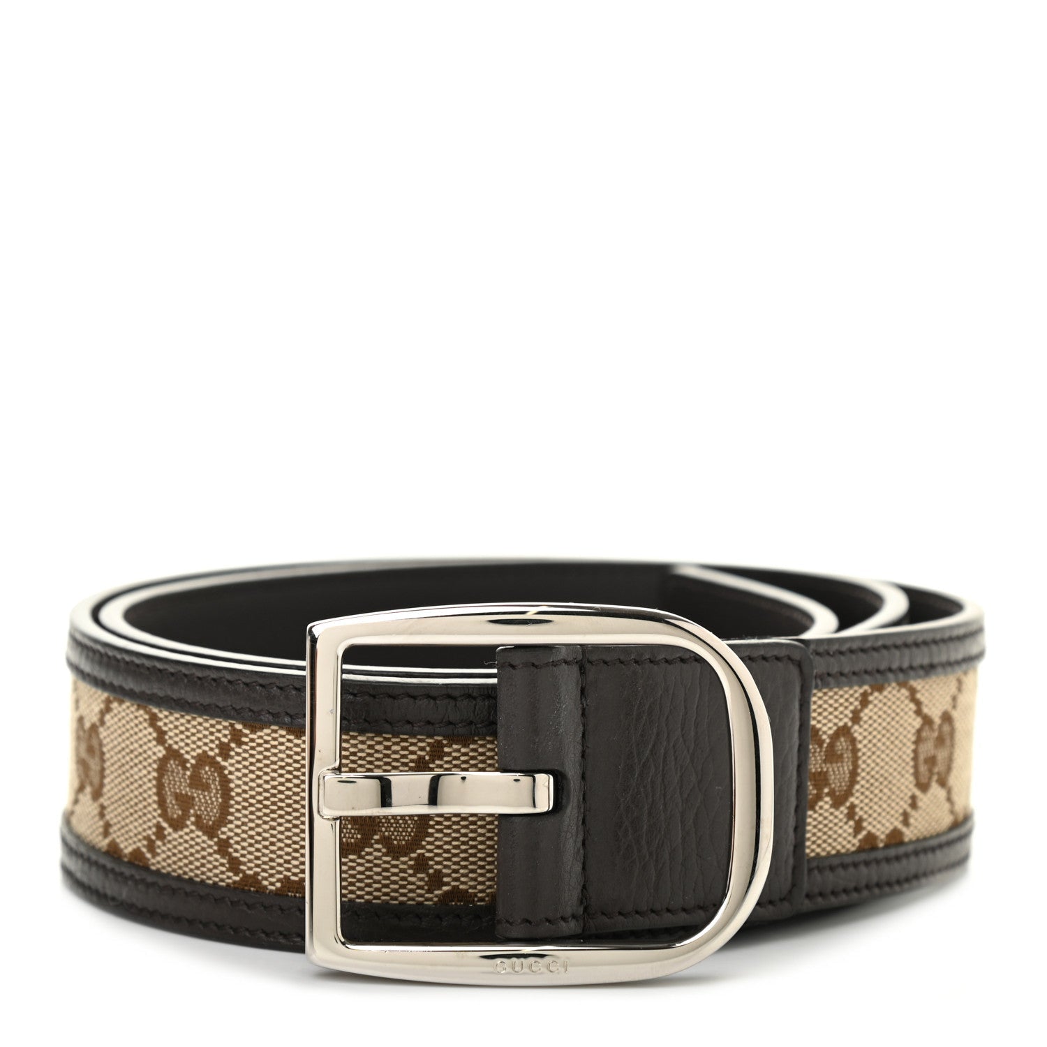 GUCCI GG SUPREME GUCCISSIMA CALFSKIN 40MM PALLADIUM BUCKLE BELT