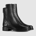 GUCCI GUCCISSIMA  MONOGRAM EMBOSSED LEATHER BOOTS