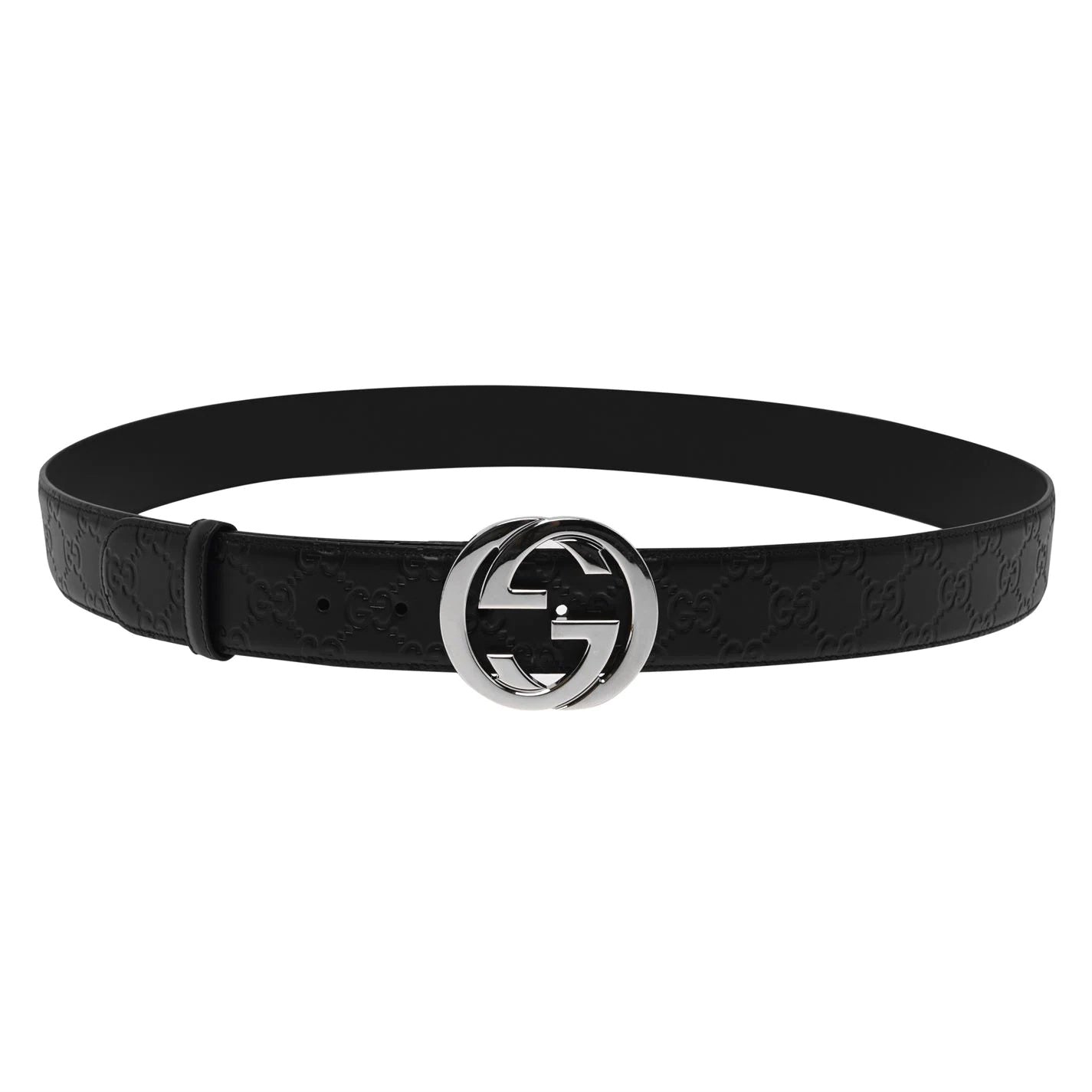 GUCCI GG GUCCISSIMMA CALFSKIN LEATHER BELT