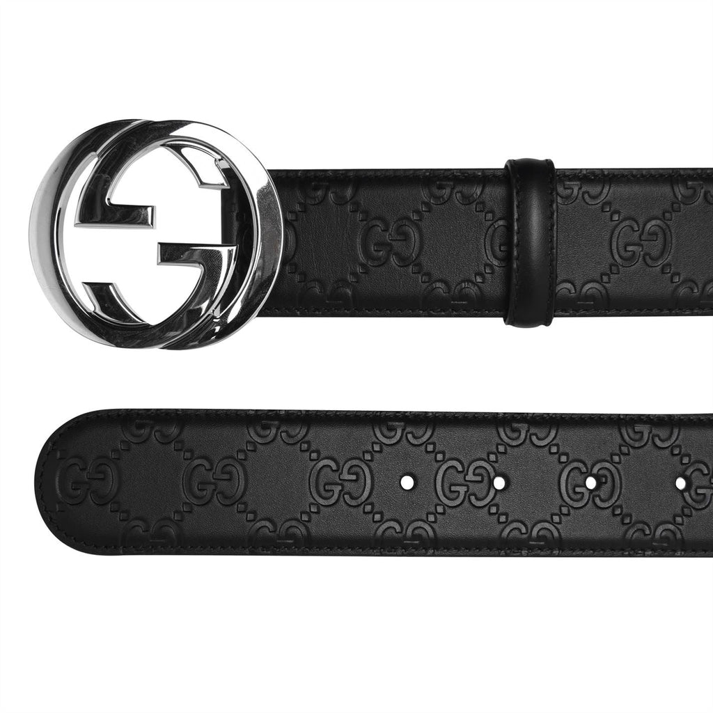 GUCCI GG GUCCISSIMMA CALFSKIN LEATHER BELT